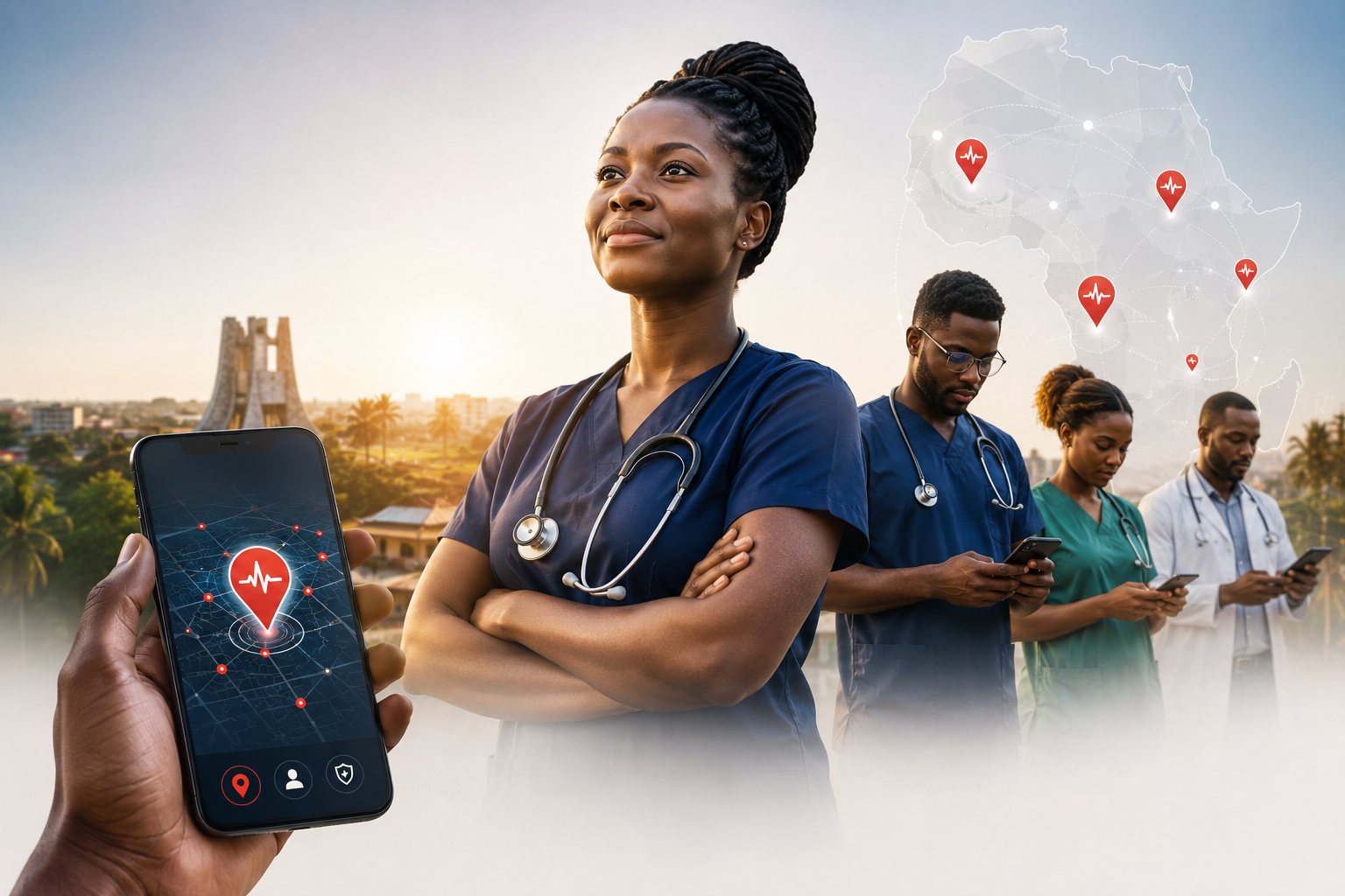 BedWatch Africa Angels, verified healthcare professionals ready to respond nearby