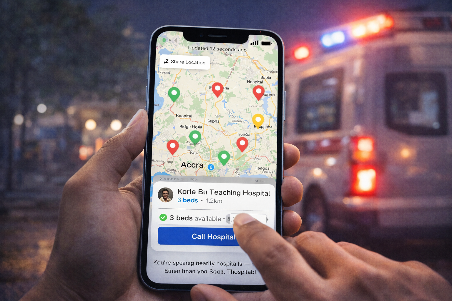 BedWatch Africa in action during an emergency