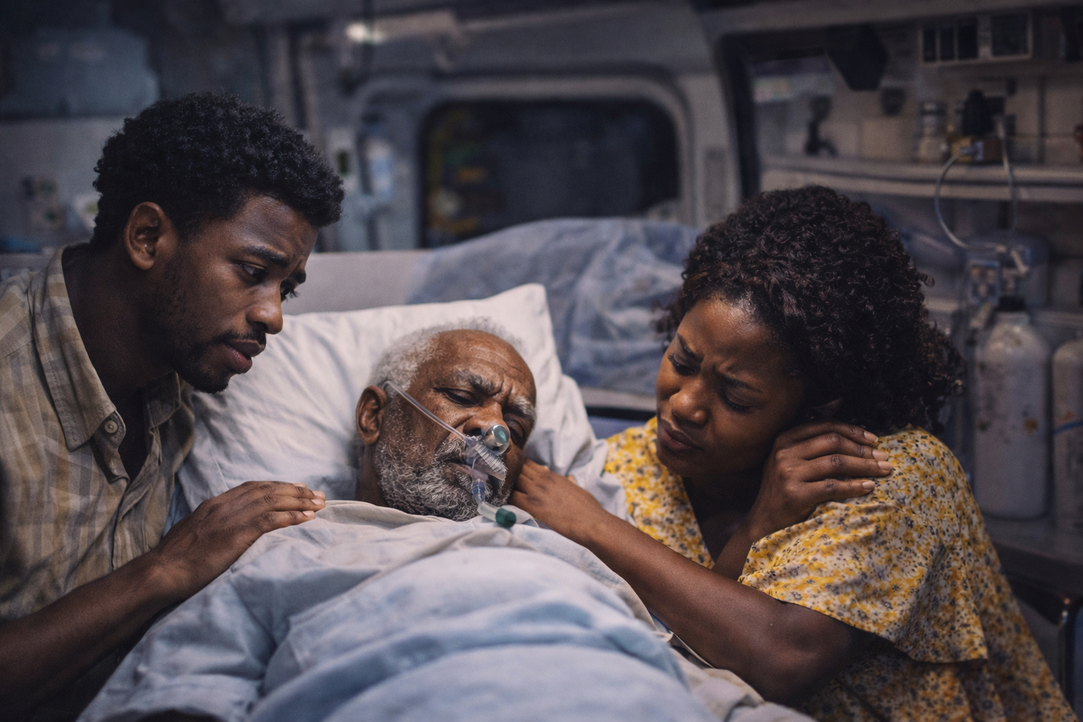 Family in a medical emergency